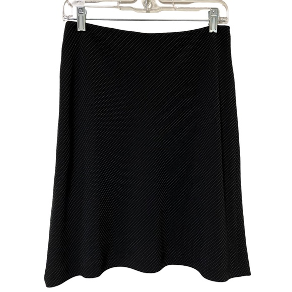 Tahari Arthur S. Levine Black Pinstripe Skirt Suit Set - Picture 9 of 14